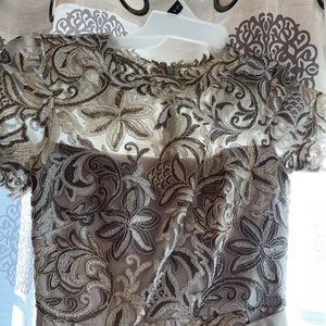 Brittan Metallic Sheath Dress-used in good condition